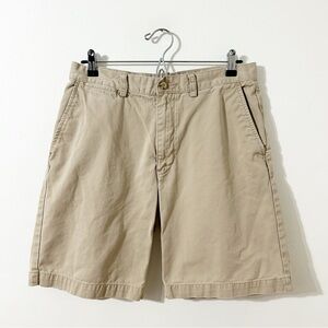 Polo by Ralph Lauren Classic Cotton Khaki Shorts Front / Back Pockets Flat Front